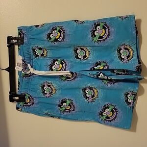 NWT: Disney Parks Mens/Unisex Muppets Animal Drawstring Pajama Shorts
